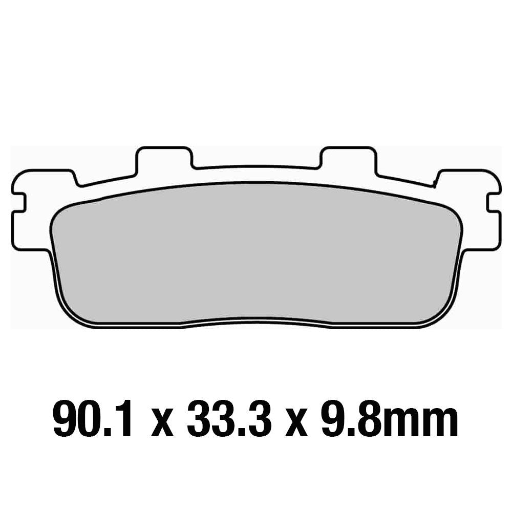 Ferodo FDB2248EF Eco-Friction Road Series Organic/Non-Sintered Mid-Metallic Compound Brake Pads