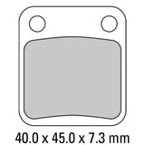 Ferodo FDB250EF Eco-Friction Road Series Organic/Non-Sintered Mid-Metallic Compound Brake Pads