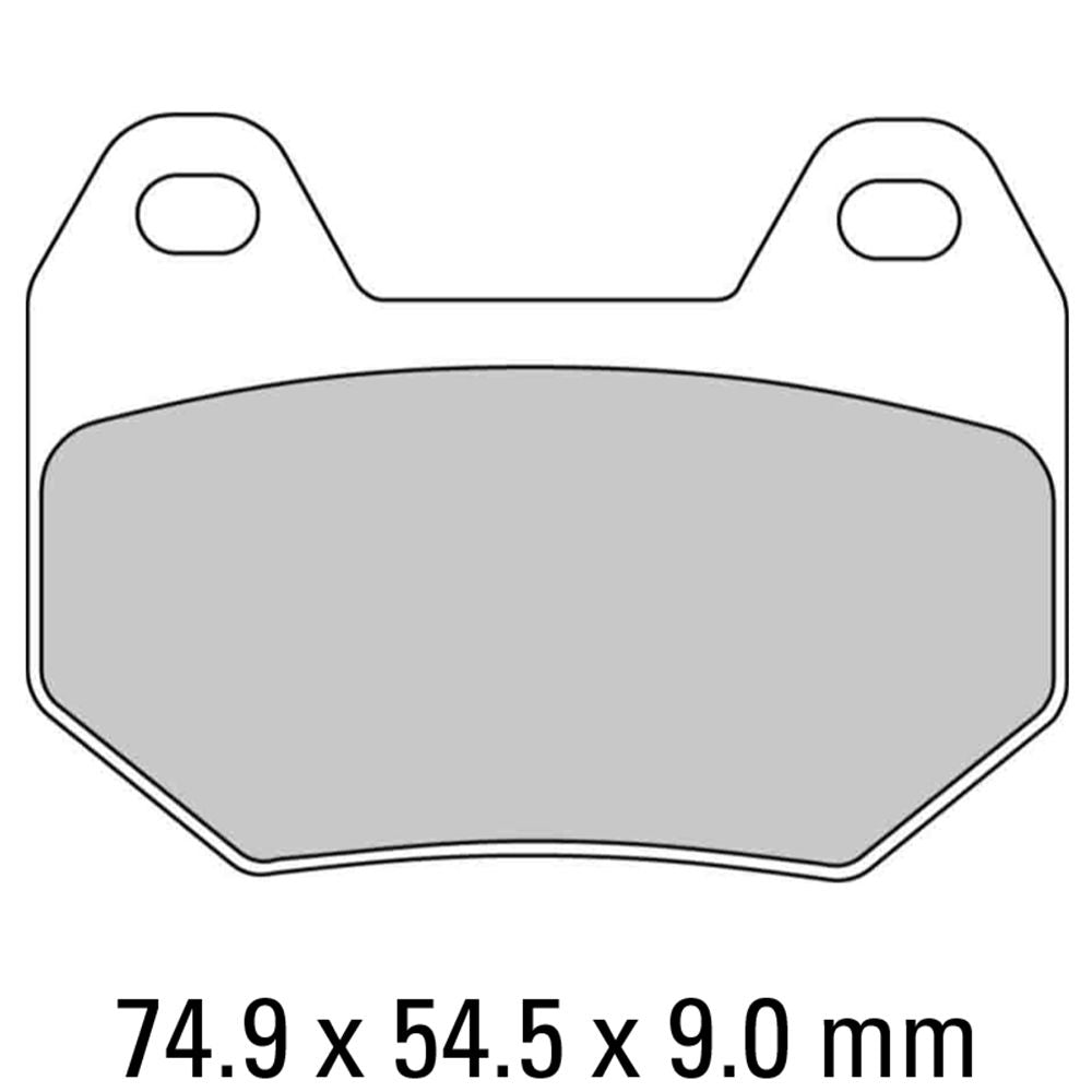 Ferodo FDB2102P Platinum Carbon Grip Road Series Organic/Non-Sintered Compound Brake Pads