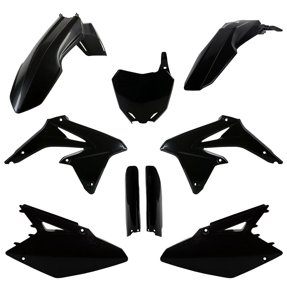 Polisport MX Plastic Kit Black for Suzuki RMZ450 08-17