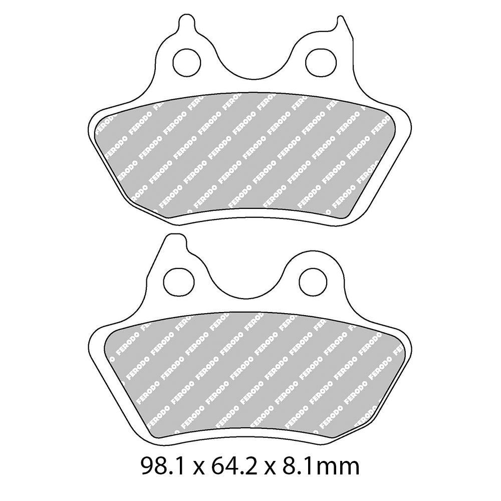 Ferodo FDB2202P Platinum Carbon Grip Road Series Organic/Non-Sintered Compound Brake Pads