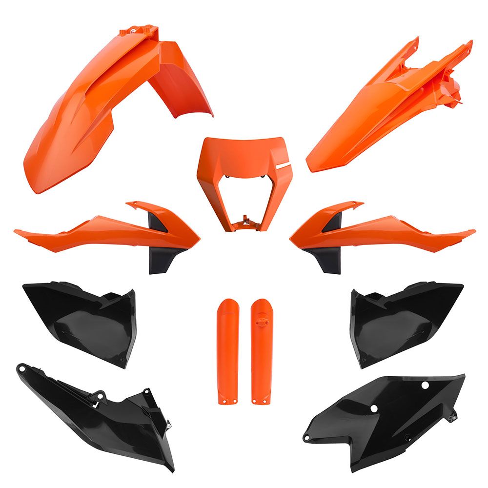 Polisport Enduro Plastic Kit Orange/Black for KTM EXC/EXC-F/XC-W/XCF-W 17-19