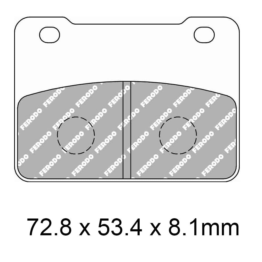 Ferodo FDB2291EF Eco-Friction Road Series Organic/Non-Sintered Mid-Metallic Compound Brake Pads