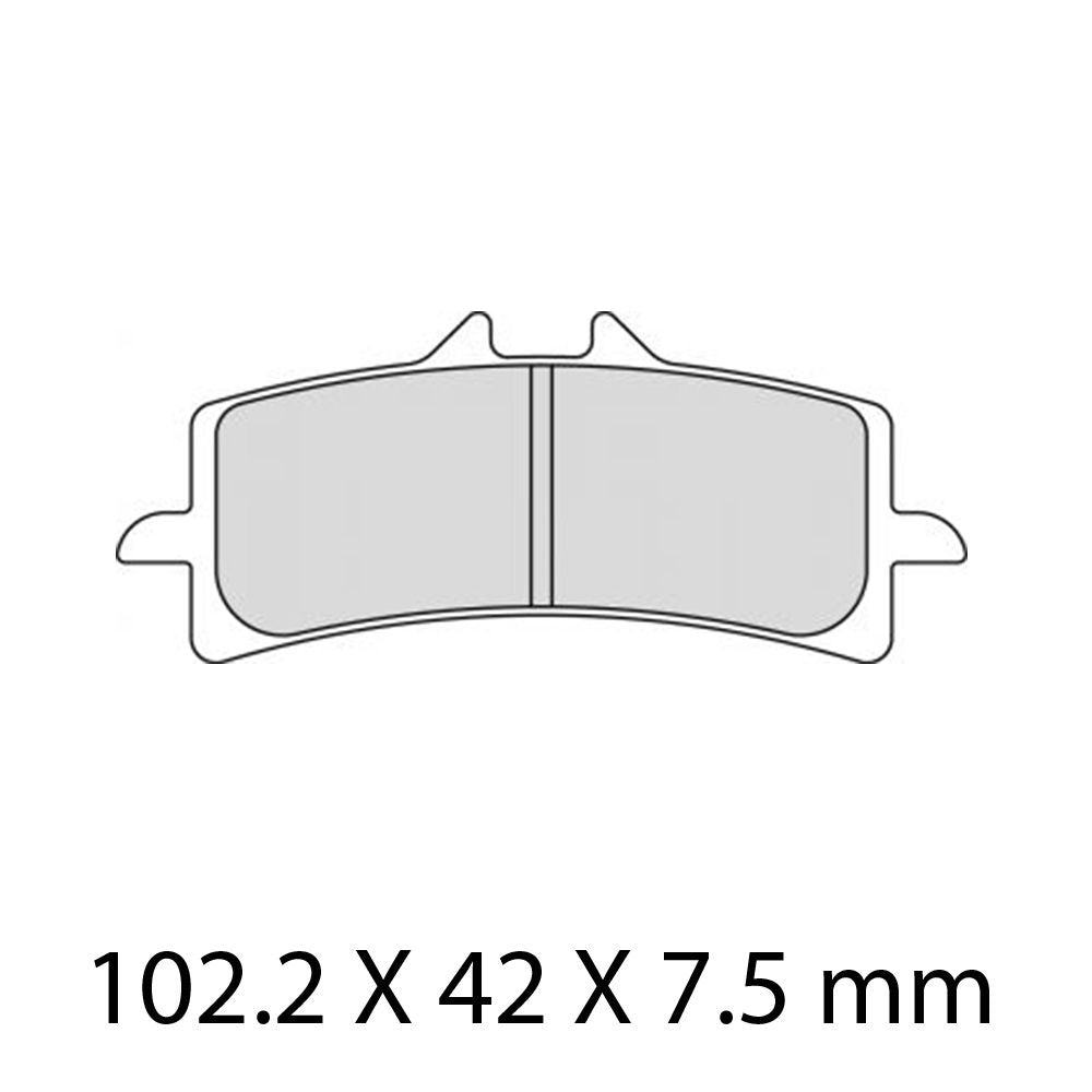Ferodo FDB2260XRAC Sinter Grip Array Cooling XRAC Racing Series Sintered Racing Metal Compound Brake Pads