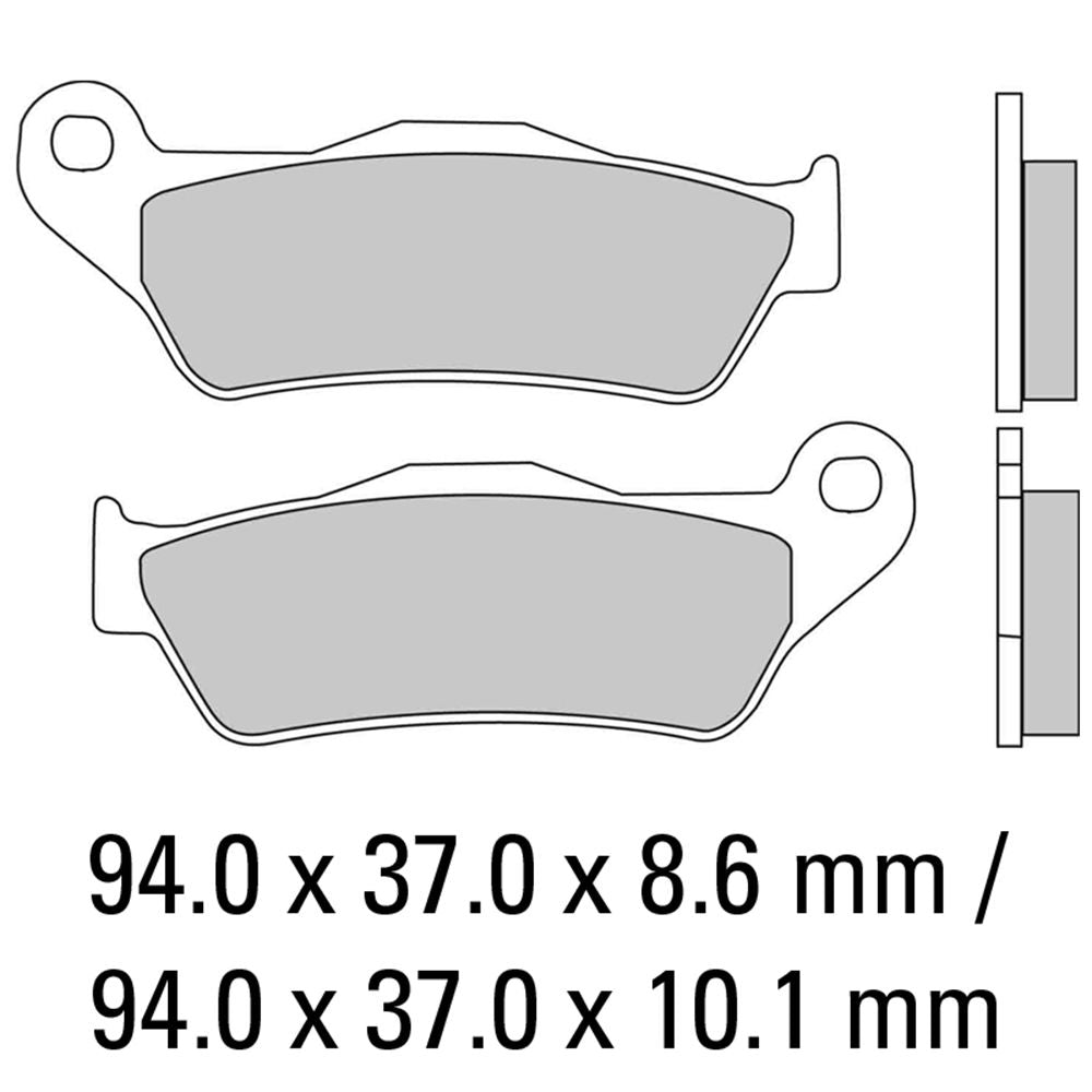 Ferodo FDB2039P Platinum Carbon Grip Road Series Organic/Non-Sintered Compound Brake Pads
