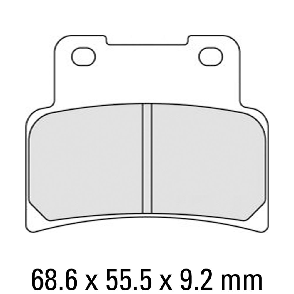 Ferodo FDB2216P Platinum Carbon Grip Road Series Organic/Non-Sintered Compound Brake Pads