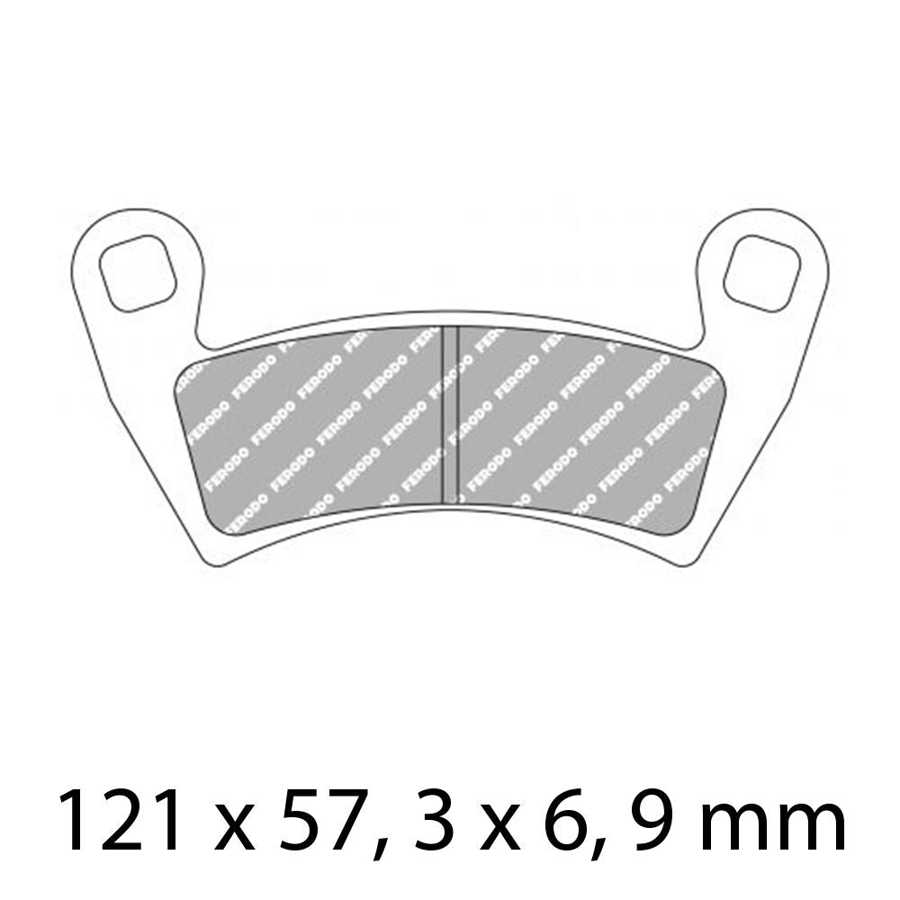 Ferodo FDB2263SG Sinter Grip SG Off-Road Series Sintered Metal Compound Brake Pads
