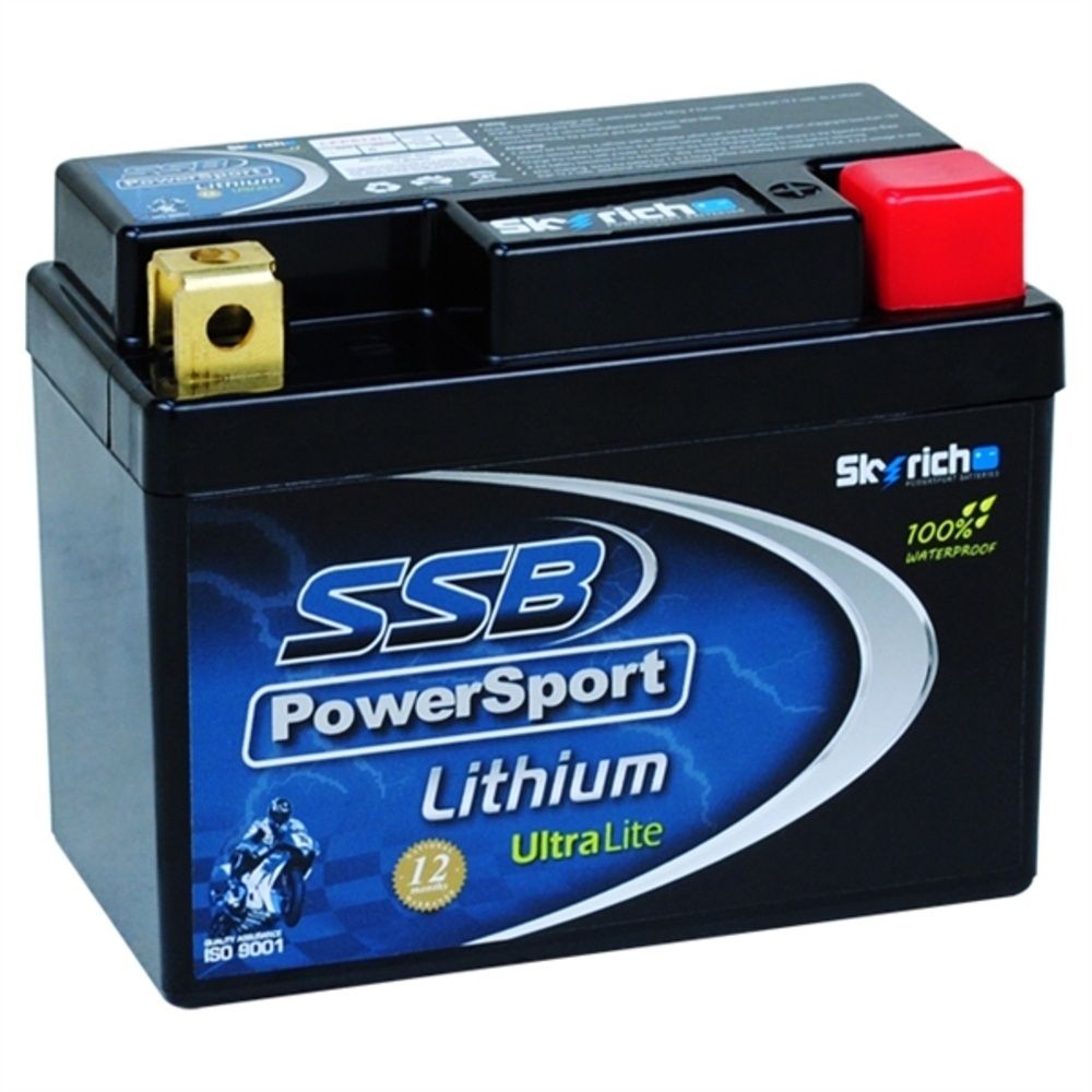 SSB LFP612L PowerSport UltraLite 6V 2.4Ah Lithium Battery