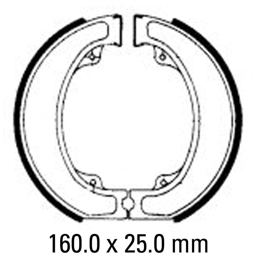 Ferodo FSB743 Organic Compound Brake Shoes
