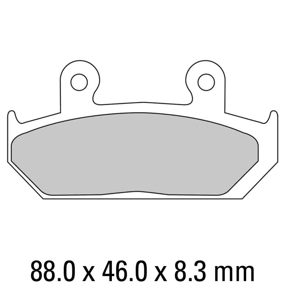 Ferodo FDB452P Platinum Carbon Grip Road Series Organic/Non-Sintered Compound Brake Pads