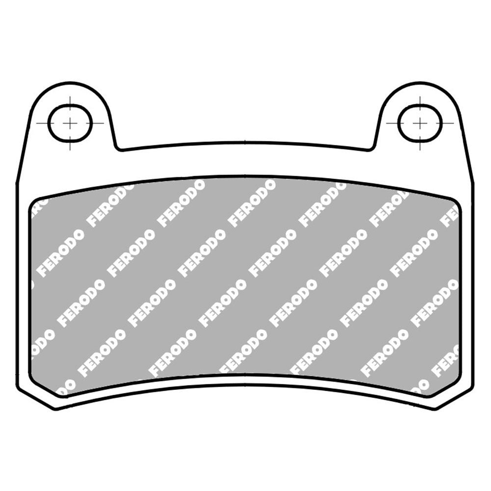 Ferodo FDB2332EF Eco-Friction Road Series Organic/Non-Sintered Mid-Metallic Compound Brake Pads