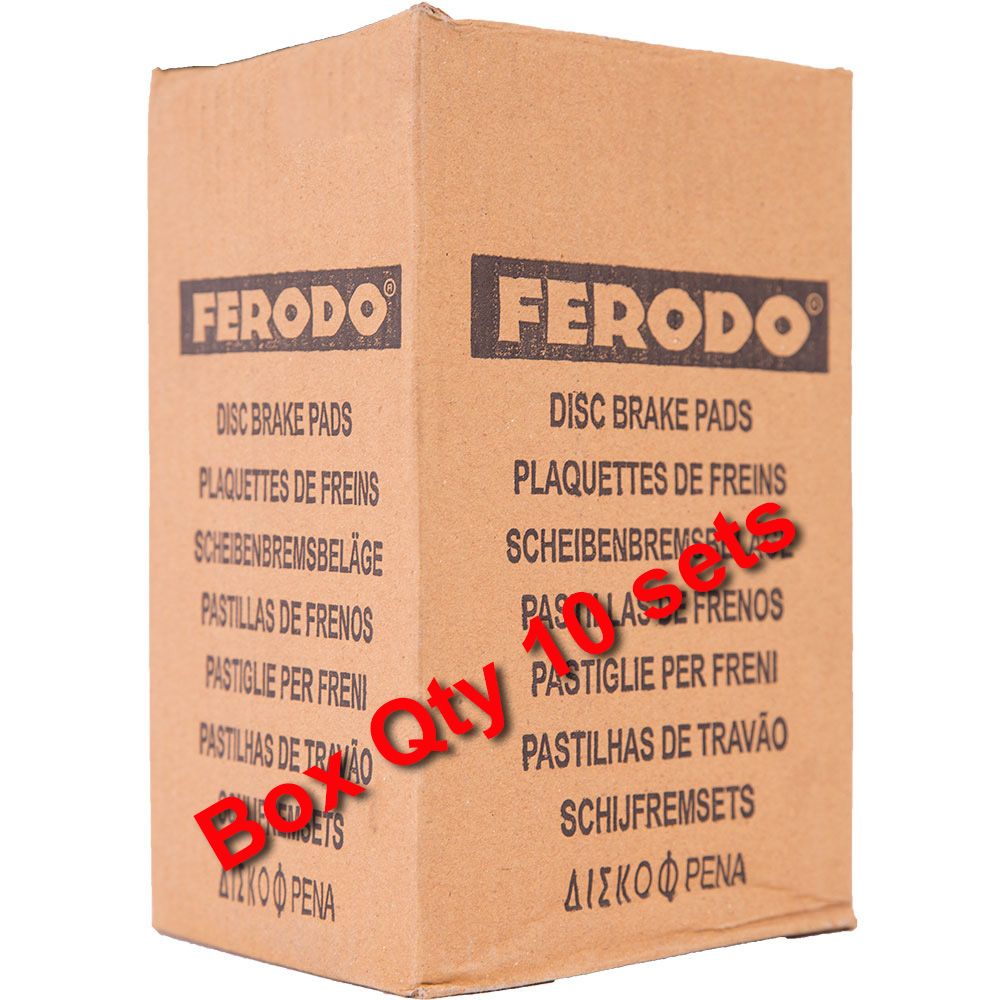 Ferodo FDB0312EF Eco-Friction Road Series Organic/Non-Sintered Mid-Metallic Compound Brake Pads
