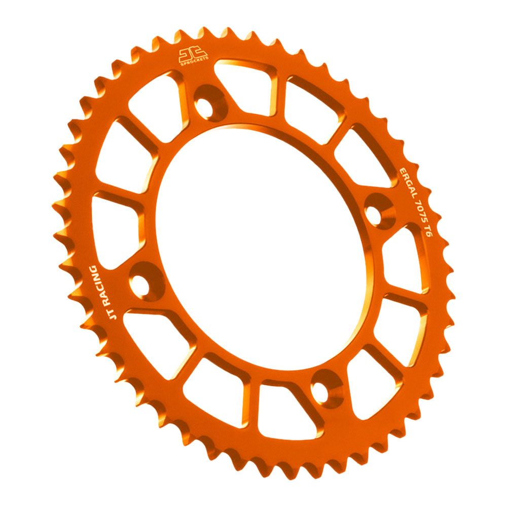 JT Sprockets RaceLite Series Alloy 47T Rear Sprocket Orange (428 Pitch Chain)