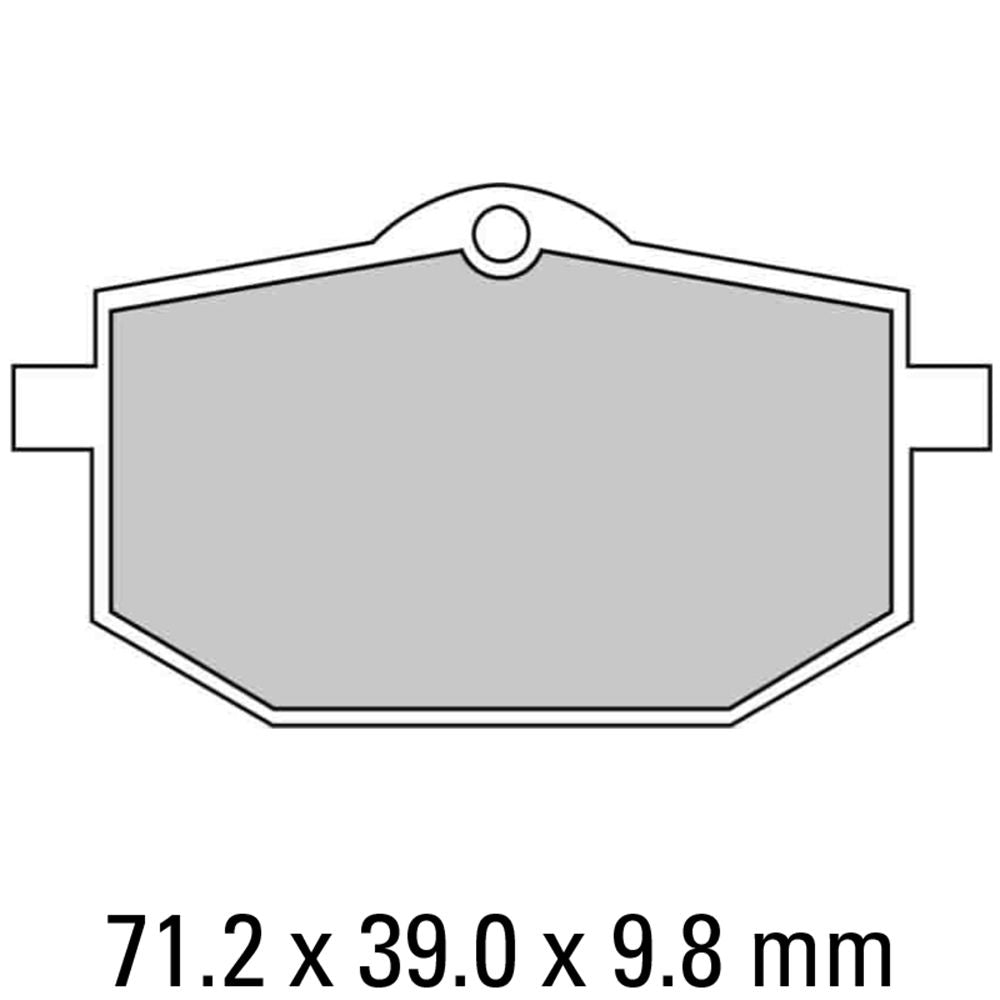 Ferodo FDB583P Platinum Carbon Grip Road Series Organic/Non-Sintered Compound Brake Pads