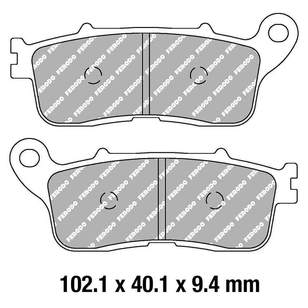 Ferodo FDB2281ST Sinter Grip ST Road Series Sintered Metal Compound Brake Pads