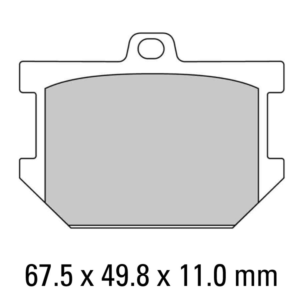 Ferodo FDB177P Platinum Carbon Grip Road Series Organic/Non-Sintered Compound Brake Pads