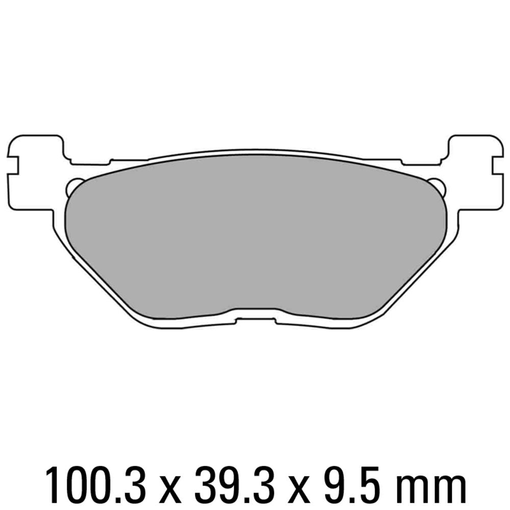 Ferodo FDB2156EF Eco-Friction Road Series Organic/Non-Sintered Mid-Metallic Compound Brake Pads