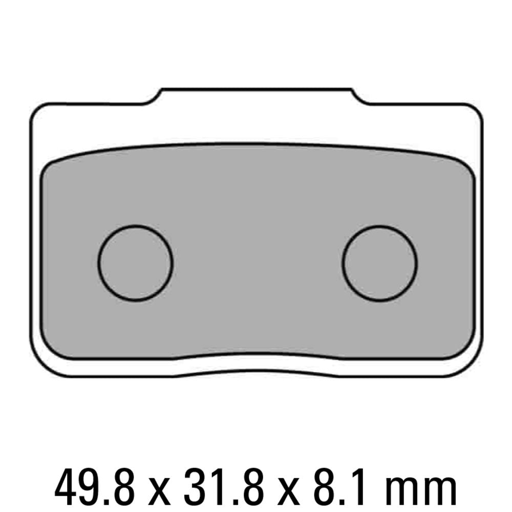 Ferodo FDB2170P Platinum Carbon Grip Road Series Organic/Non-Sintered Compound Brake Pads