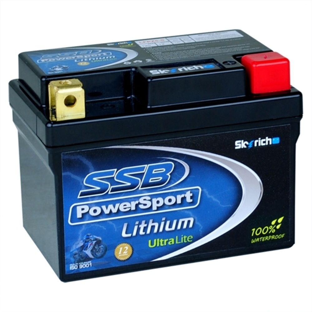 SSB LFP5L-BS PowerSport UltraLite 12V 2.4Ah/140CCA Lithium Battery