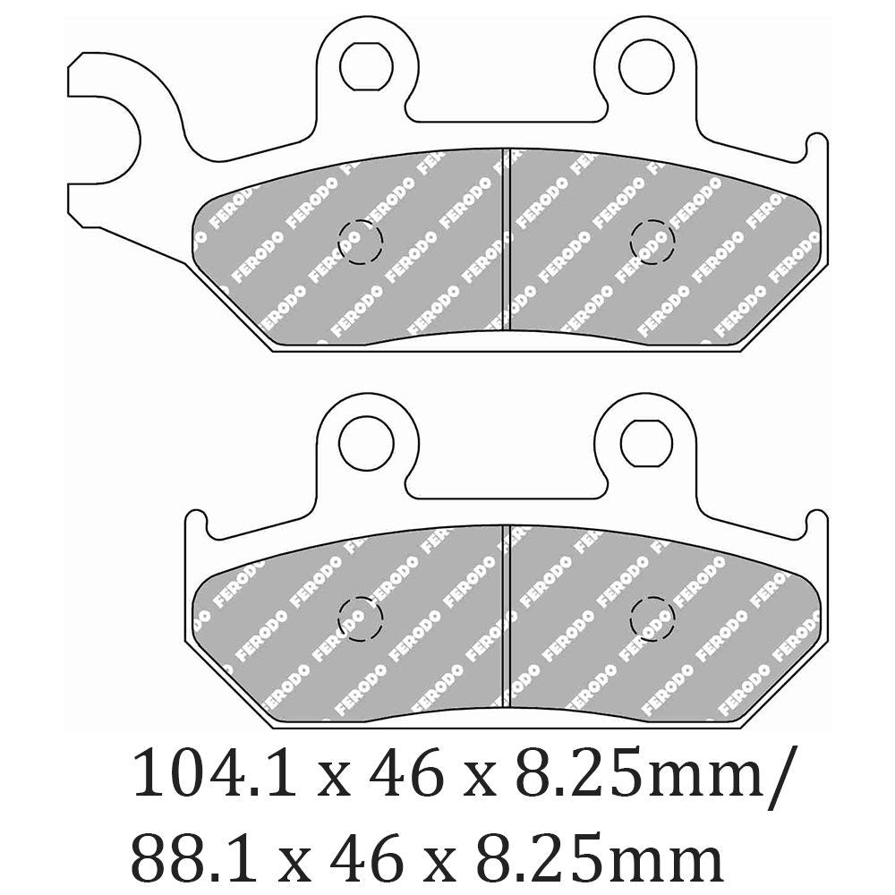 Ferodo FDB2302SG Sinter Grip SG Off-Road Series Sintered Metal Compound Brake Pads