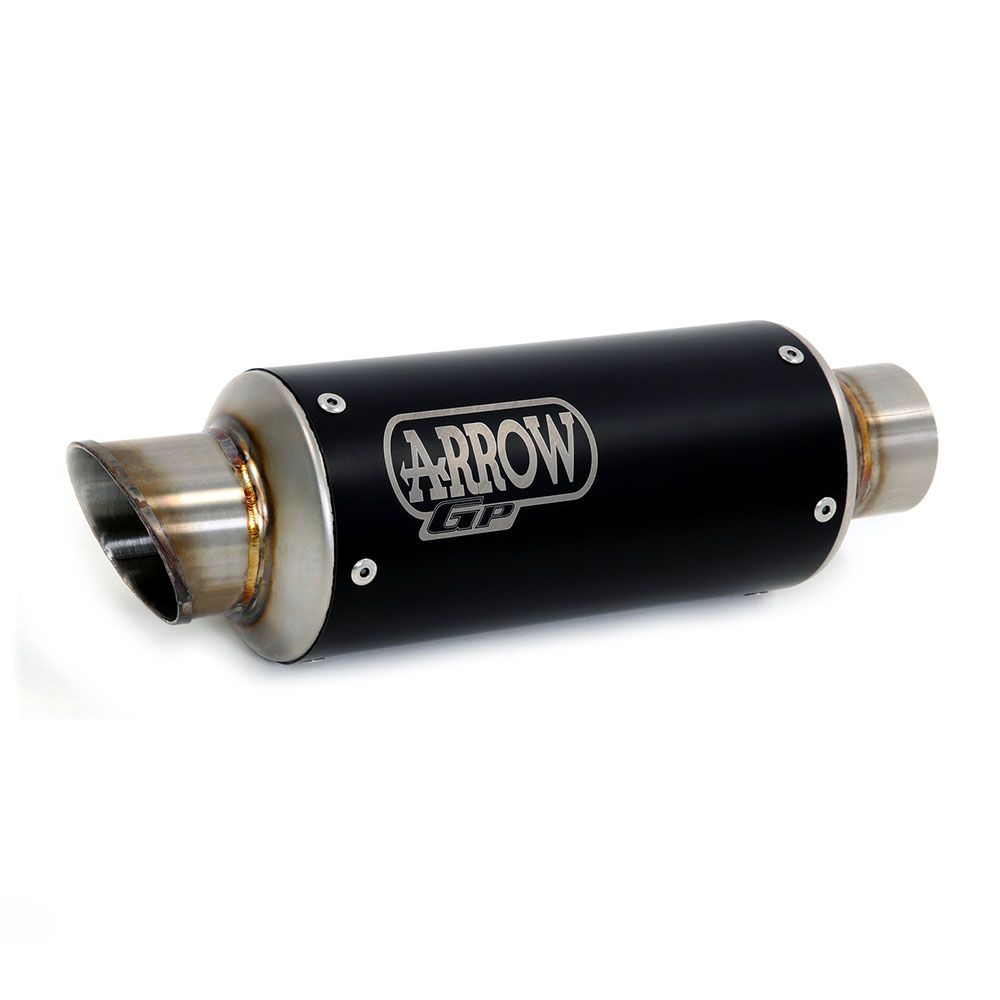 Arrow 71531GPI GP2 Nichrom Dark Slip-On Muffler w/Steel End Cap for Kawasaki Z 900 17-24