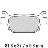 Ferodo FDB2212EF Eco-Friction Road Series Organic/Non-Sintered Mid-Metallic Compound Brake Pads