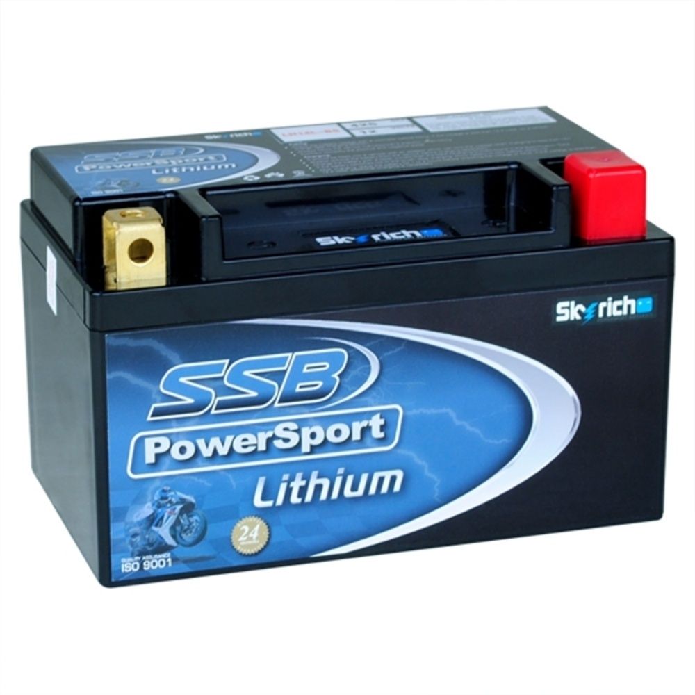 SSB LH14L-BS PowerSport High Performance 12V 7Ah/420CCA Lithium Battery