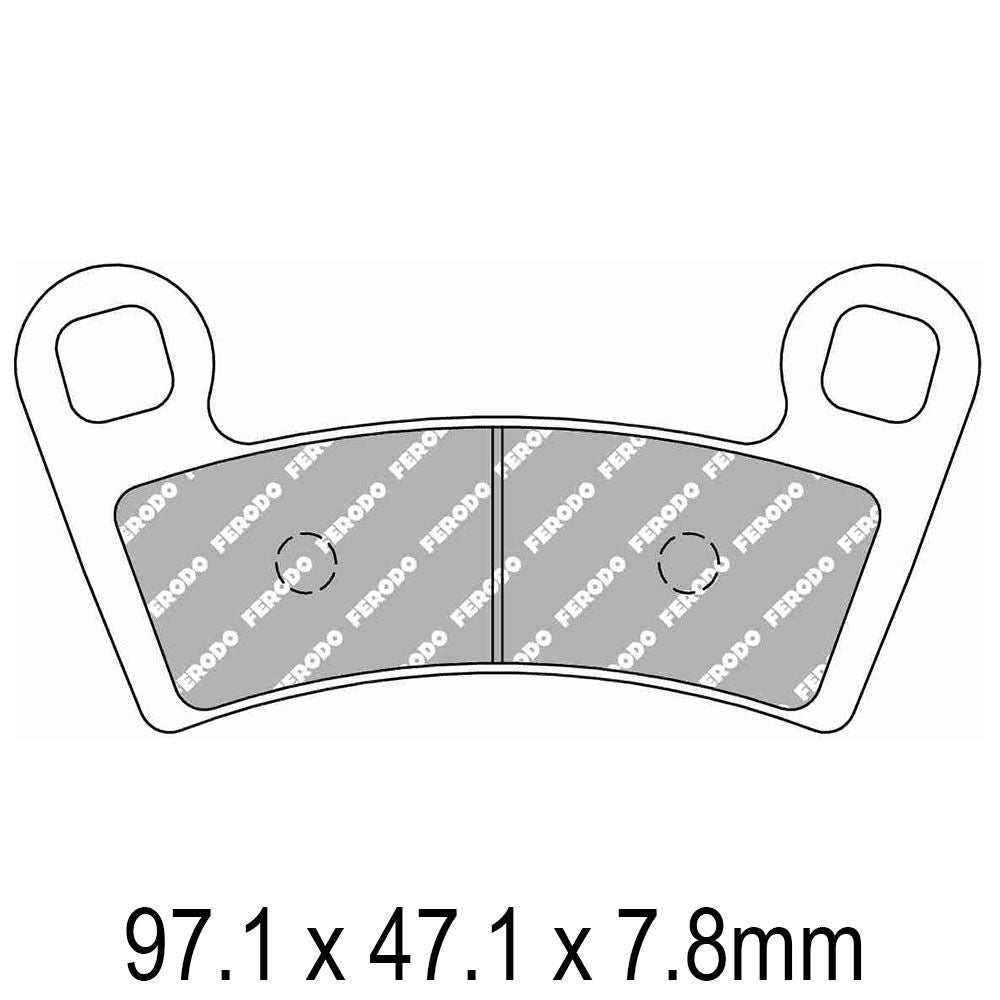 Ferodo FDB2320SG Sinter Grip SG Off-Road Series Sintered Metal Compound Brake Pads