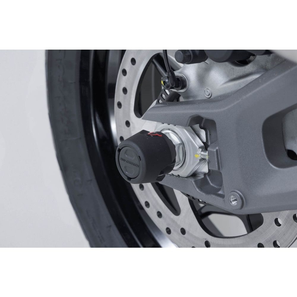 SW-Motech SW-STP2217610800-B Rear Axle Slider Set Black for Ducati Multistrada V2/Multistrada V2 S 24-Up