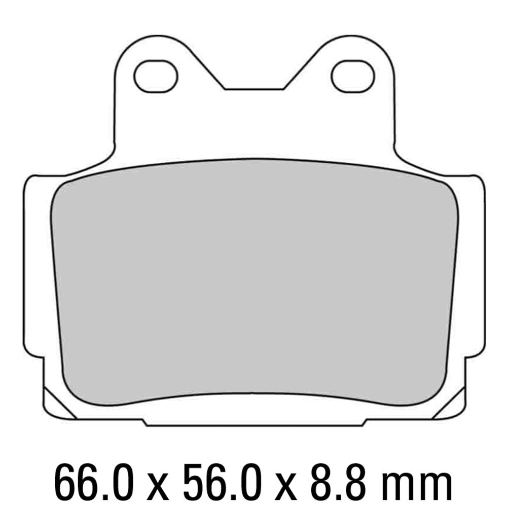 Ferodo FDB386P Platinum Carbon Grip Road Series Organic/Non-Sintered Compound Brake Pads