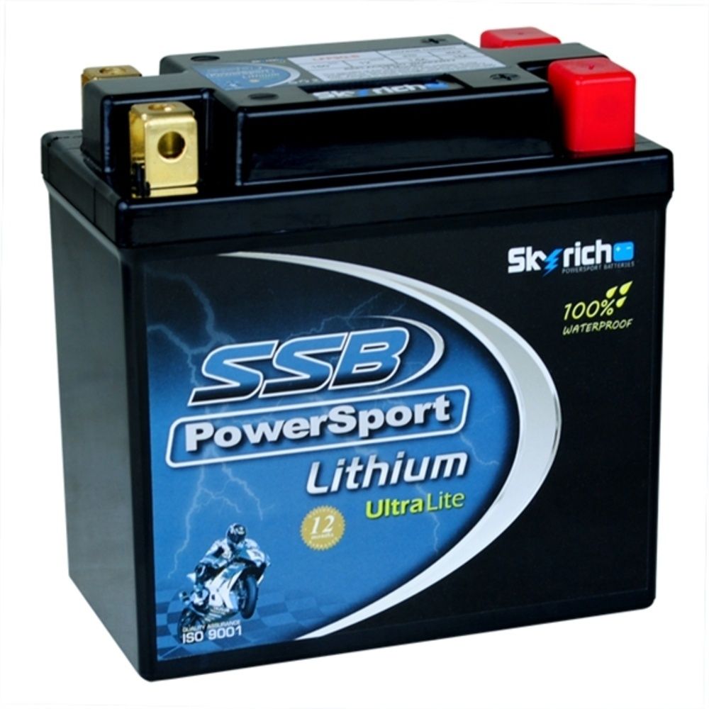 SSB LFP9Q-B PowerSport UltraLite 12V 3Ah/180CCA Lithium Battery