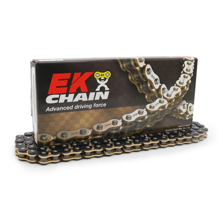EK 530 ZVX3 NX-Ring Super Heavy Duty Metallic Black/Gold Chain 122L