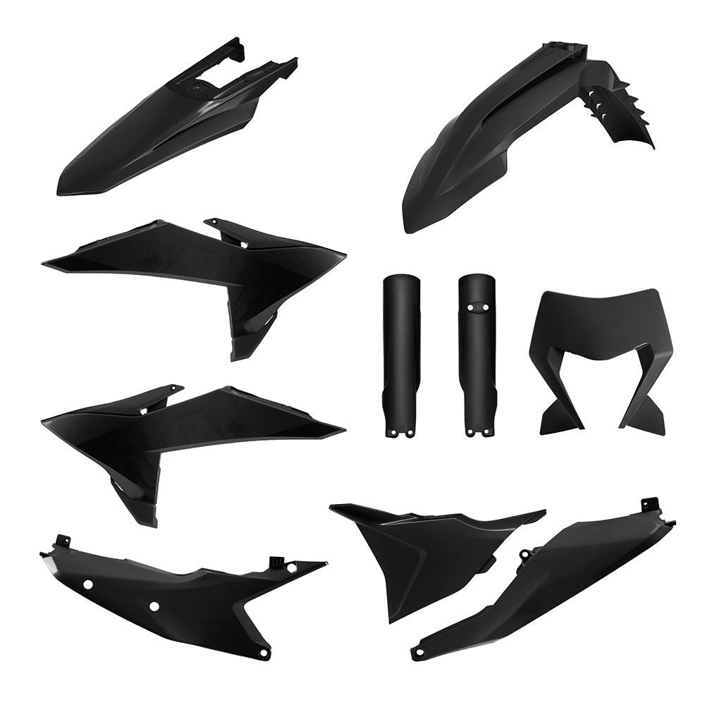 Polisport Enduro Plastic Kit Black for KTM EXC/EXC-F/XC-W/XCF-W 2026