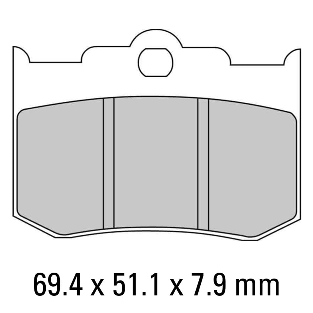 Ferodo FDB2040ST Sinter Grip ST Road Series Sintered Metal Compound Brake Pads