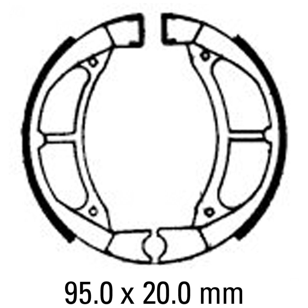 Ferodo FSB739 Organic Compound Brake Shoes