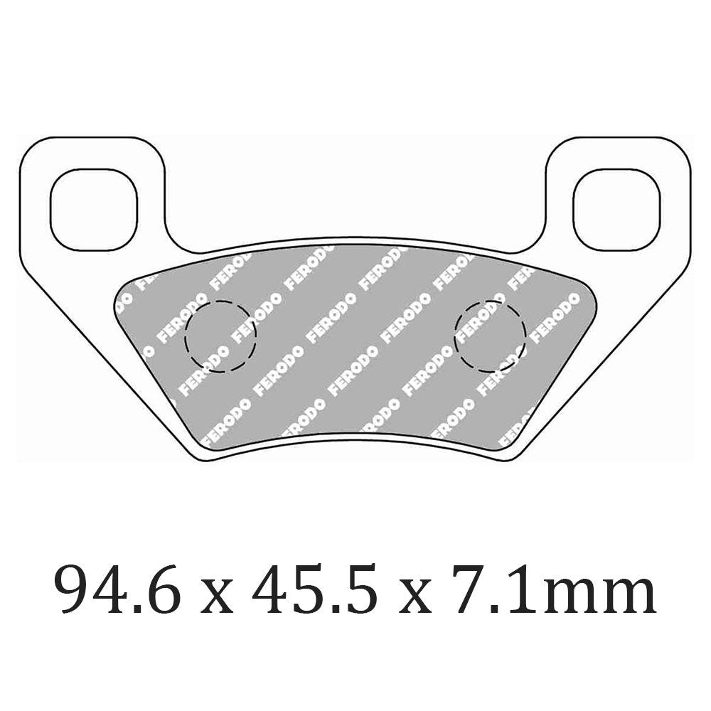 Ferodo FDB2303SG Sinter Grip SG Off-Road Series Sintered Metal Compound Brake Pads