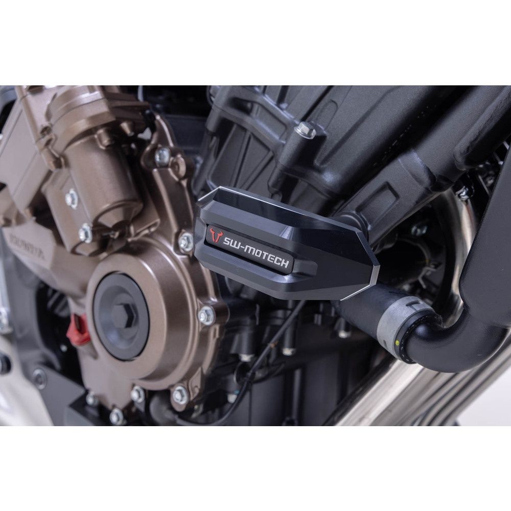 SW-Motech SW-STP0159011200-B Frame Slider Kit Black for Honda CB650R E-Clutch 23-Up