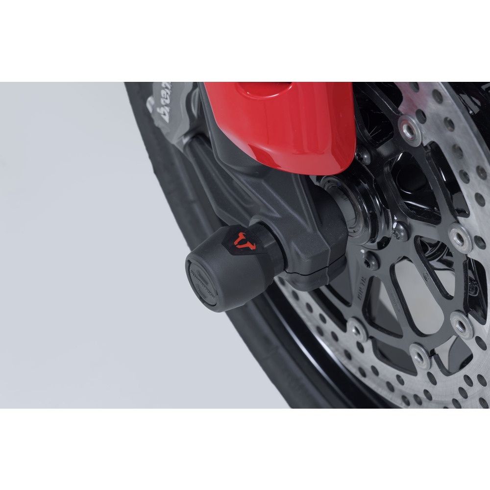SW-Motech SW-STP2217610700-B Front Axle Slider Set Black for Ducati Multistrada V2/Multistrada V2 S 24-Up