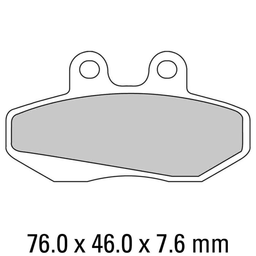 Ferodo FDB706P Platinum Carbon Grip Road Series Organic/Non-Sintered Compound Brake Pads