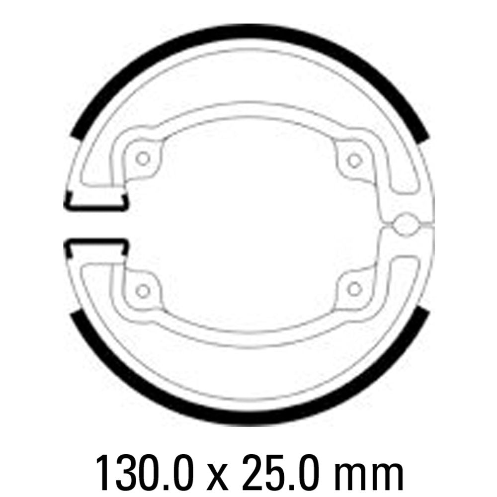 Ferodo FSB958A Eco-Friction Series Organic Compound Brake Shoes