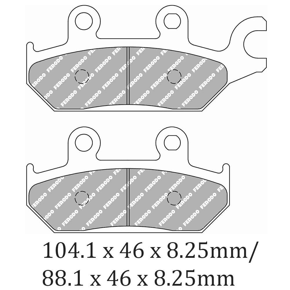 Ferodo FDB2301SG Sinter Grip SG Off-Road Series Sintered Metal Compound Brake Pads