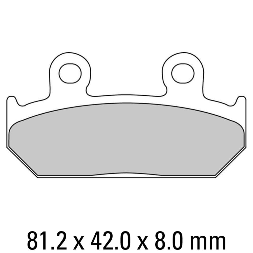 Ferodo FDB462P Platinum Carbon Grip Road Series Organic/Non-Sintered Compound Brake Pads