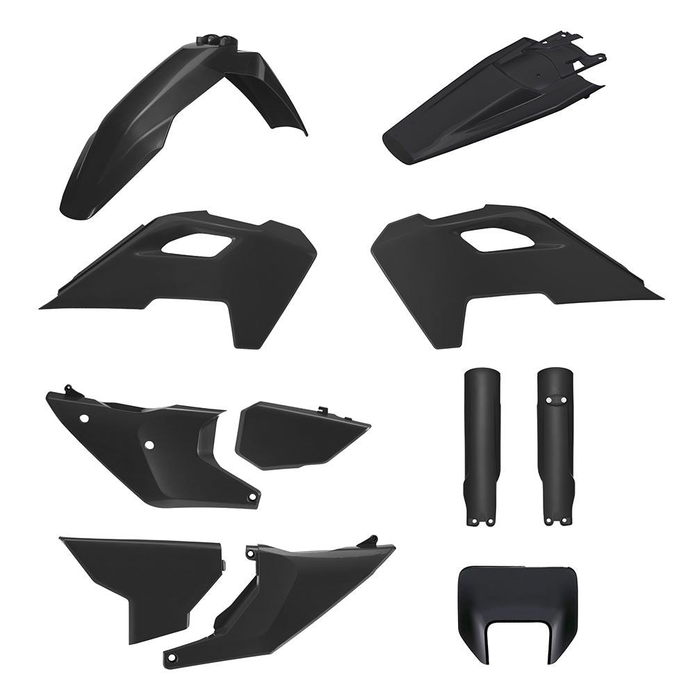 Polisport Enduro Plastic Kit Black for Husqvarna TE/FE 24-25