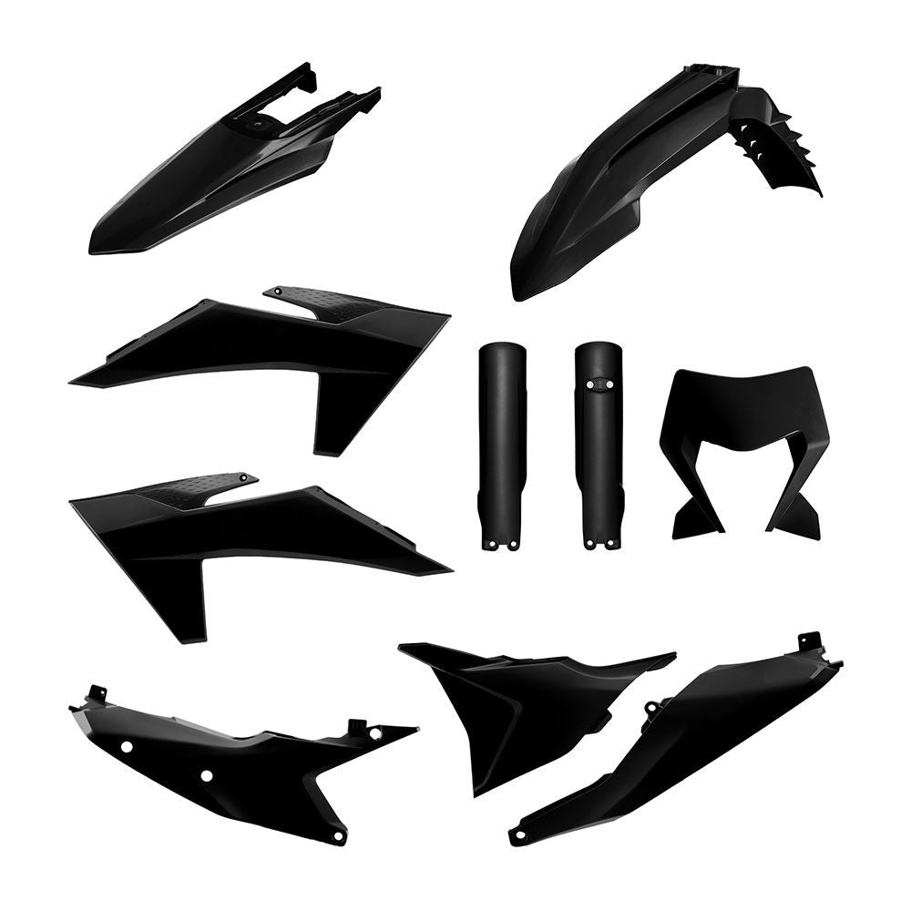 Polisport Enduro Plastic Kit Black for KTM EXC/EXC-F/XC-W/XCF-W 24-25