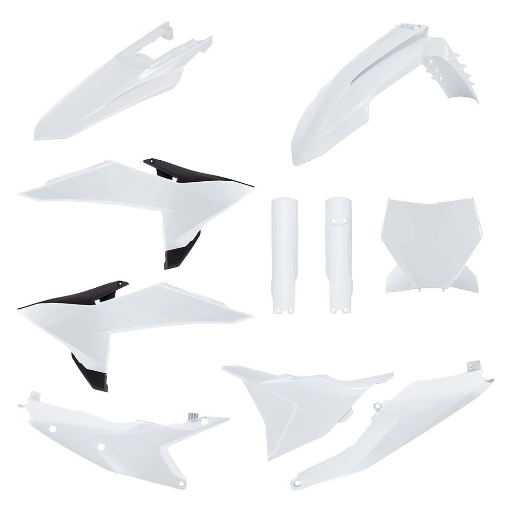 Polisport MX Plastic Kit White for KTM SX/SX-F/XC/XC-F 25-Up