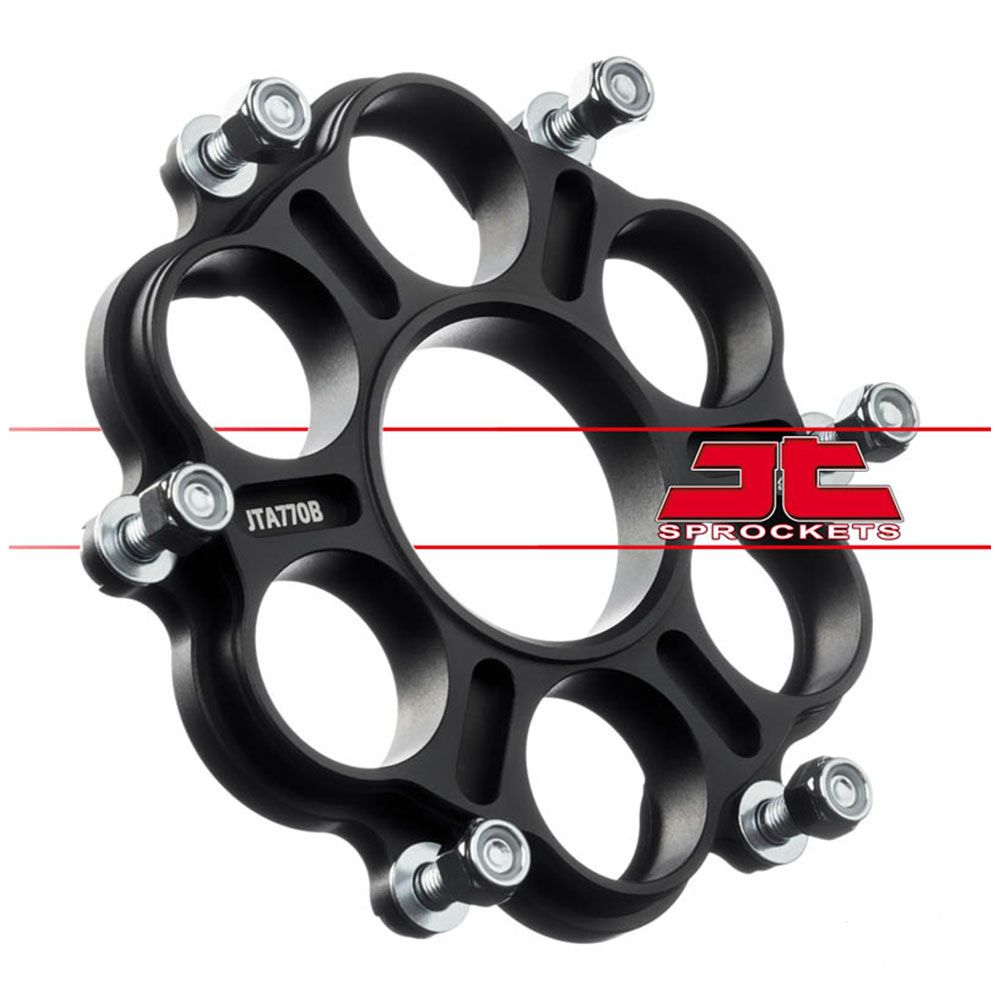 JT Sprockets 770B 6 Bolt Alloy Rear Sprocket Carrier Adaptor for Ducati Panigale V4/V4 S 18-Up/Panigale V4 R 19-Up/Panigale V4 SP/SP2 21-Up Models
