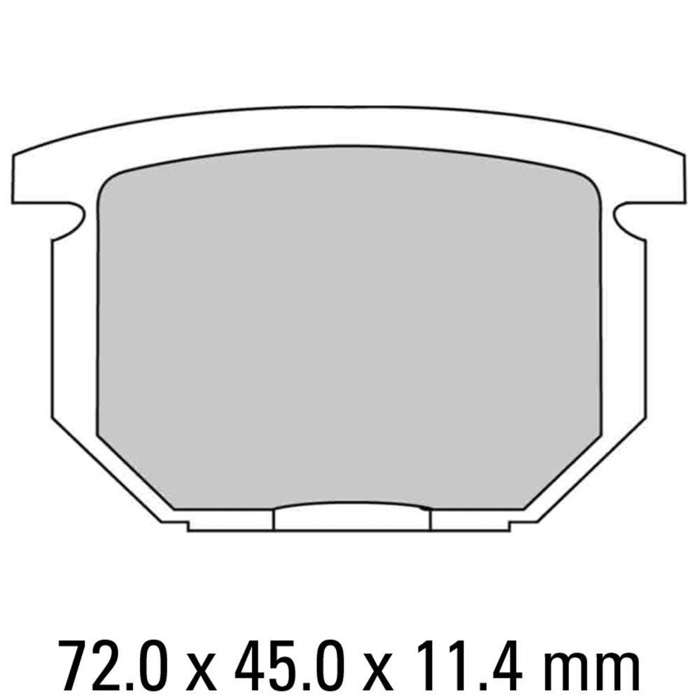 Ferodo FDB217P Platinum Carbon Grip Road Series Organic/Non-Sintered Compound Brake Pads